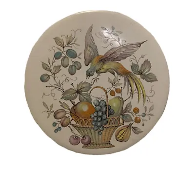 H & R Johnson Ltd England Bird With Basket Of Fruit Circular Decorative Tile • $12.99