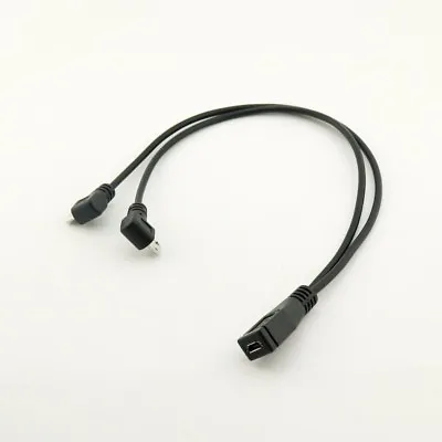 Micro USB 2.0 Female To Dual 2 Male Splitter Y 90°Angle Data Charger Cable Cord • $1.99