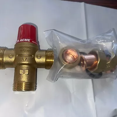 CashAcme Thermostatic Mixihg Valve .TMV HG110	~HX With 3/4  Sweat Ends • $60