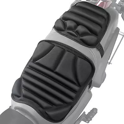 Motorcycle Seat Pad 2pcs Motorcycle Seat Gel Pad Cushion Shock-Absorbing • $25.75