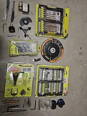 Ryobi Large Lot Of Drill Bits And Multi Tool Blades Mix Condition 12 • $55