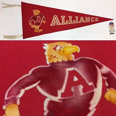 Vintage Alliance Eagles Cambridge Springs College Pennant 11x28 Pennsylvania • $74.95