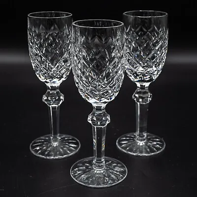 $90 • Buy Waterford Crystal Powerscourt Sherry Glasses Set Of 3- 6 3/8  FREE USA SHIPPING