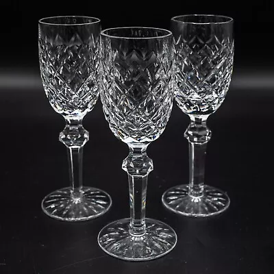 $90 • Buy Waterford Crystal Powerscourt Sherry Glasses Set Of 3- 6 3/8  FREE USA SHIPPING