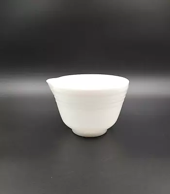 Vintage Pyrex Mixing Bowl #27 Hamilton Beach Ribbed White Milk Glass Pour Spout  • $10.95