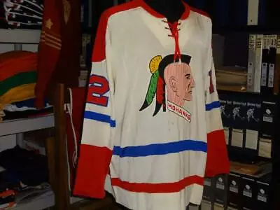 1971-72 Muskegon Mohawks White Durene Game Worn Used Jersey • $5999.99