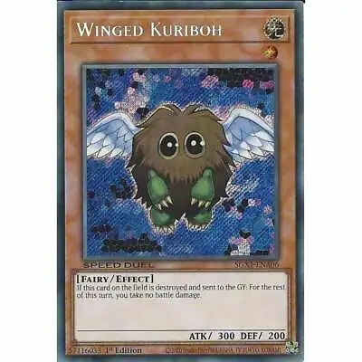 £1.85 • Buy Winged Kuriboh SGX1-ENA06 1st Edition Secret Rare YuGiOh Trading Card Speed Duel