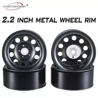 2.2  Metal Wheel Rim Beadlock 12mm Hub For 1:10 Axial SCX10 Traxxas TRX-4 RC Car • £30.84