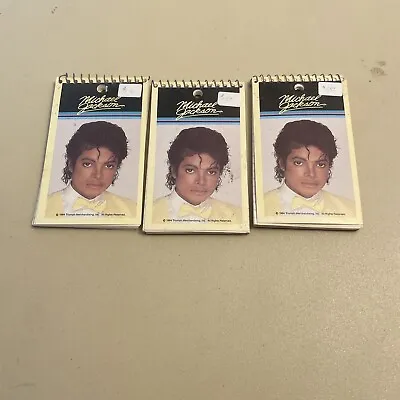 1984 Michael Jackson Picture Photo Memo Writing Note Pad Rare Ephemera Book Lot • $15.99