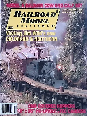 Railroad Model Craftsman Magazine February 1989 CNR Covered Hoppers • $9.99