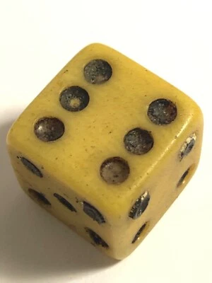 £33.65 • Buy Old Speakeasy Era Illegal Club Loaded Grained Celluloid Single Dice 102122fAE