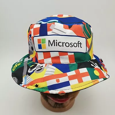 Microsoft Fishing Beach Hat Floppy Sun We Believe Boonie • $23.87