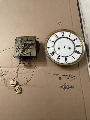 Antique 2 Weight Vienna Regulator Wall Clock Movement Parts • $124.99