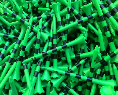 Golf Tees Truestrike 3 1/4 Green With Black Stripes Premium 3.25 Golf Tees • $9.95