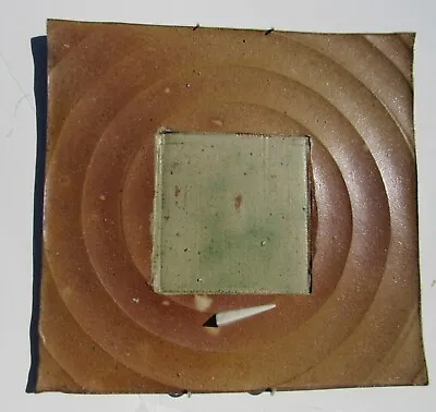 Vintage 60s Mid Century Modern Studio Art Pottery Modernist Wall Tile Plaque • $85.35