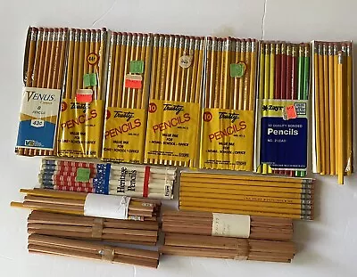 Venus Trusty Heritage & Other Brands No 2 Pencils Hexagon Lot Of 126 NEW • $35