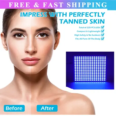 Facial Tanning Light Full Blue Sun Solarium Lamp Body Face Tanner Bronzer Skin # • £37.57