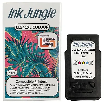 £15.95 • Buy CL541XL Colour Refilled Ink Cartridge For Canon PIXMA MG3150 Inkjet Printer