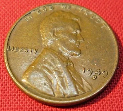 $1.39 • Buy 1949 D Lincoln Wheat Cent - G Good To VF Very Fine