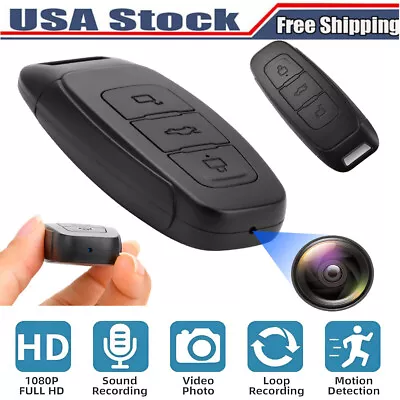 HD 1080P Mini Camera Car Key Fob DVR Motion Detection Camera Video Recorder/32GB • $28.39