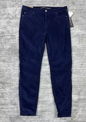 Tinseltown Jeans Juniors 15 Blue Soft Skinny Stretch Velvet Pants • $19.99