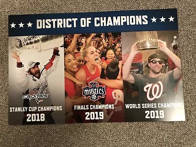 Washington Nationals Championship Parade Poster- District Of Champions • $36.99
