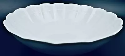 Kaiser Romantica All White Salad Serving Bowl 10-1/2  Scalloped Vintage Germany • $32.99