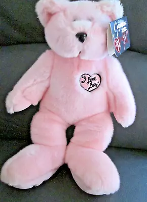 I LOVE LUCY TEDDY BEAR ~ VTG.  Limited Edition Pink Signature Series  - 13  • $17.50