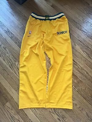 NWT Vintage Nike Seattle SuperSonics Authentic Warm Up Pants #71 Size XXL RARE • $49.99