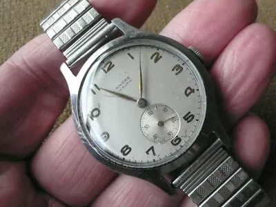 Man's Old Ancre Mechanical Watch Wristwatch - Refurbished • £14