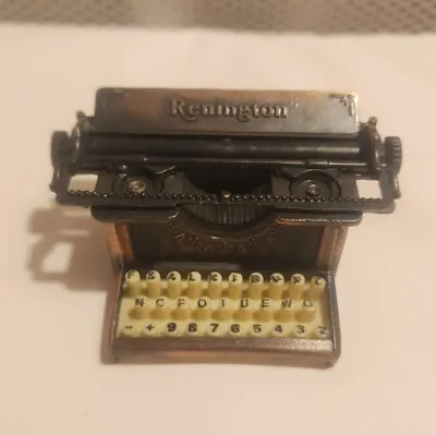 Miniature Vintage Die Cast Metal Antique Remington Typewriter Pencil Sharpener • $10