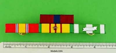 Marine Corps Vietnam War Service 4 Ribbon Bar Good Conduct 1 Campaign Star • $17.95