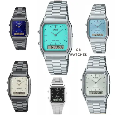 Casio Men's Vintage Analog Digital Combi Bracelet Watch AQ-230A-2A2 /2A1 AQ230GA • $39.99