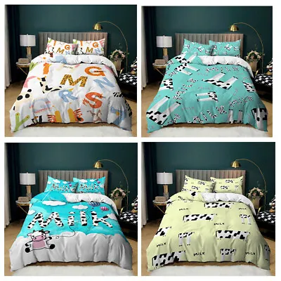 Quilt/Doona/Duvet Cover Set Single/Double/Queen/King Size Bed Pillow Cases • £12.50