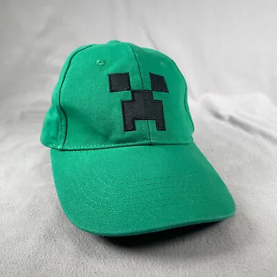 Minecraft Creeper Hat Boys OS Green Snapback Cap Mojang Jinx Video Game • $14