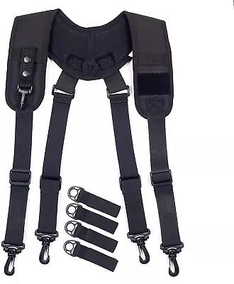 Tactical Duty Belt Harness Suspenders Padded Tool Belt Suspender Heavy Duty Work • $28.75