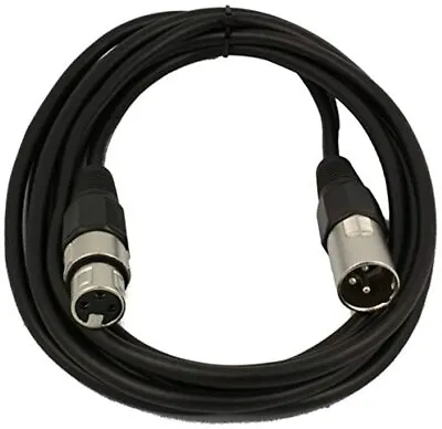 DMX Lighting Cable 20m 3-pin XLR Plug To 3-pin XLR Socket DJ Stage Entertainment • £16.99