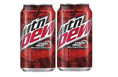 ⭕️ Brand New Limited Mountain Dew Code Red With Cherry Flavor  (2 Cans) ⭕️ • $9.99