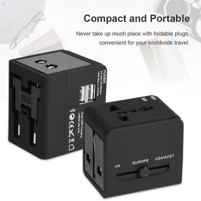 $13.41 • Buy Universal Travel Adapter USB Charger UK US EU AU Plug Converter