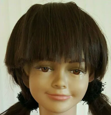 Child Mannequin Head (without Neck) Life Size Girl Smiling Face B3+1Wig  • $19.93