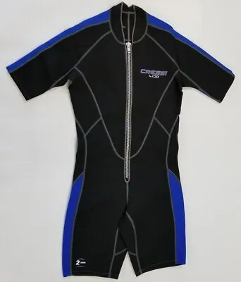 $42.95 • Buy Used Cressi 2mm Mens Lido Short Front Zip Wetsuit, Size: X-Large