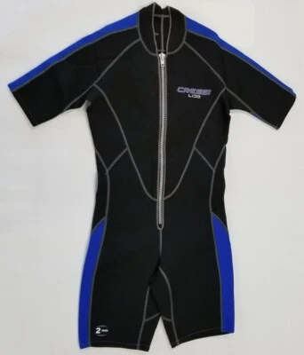 $42.95 • Buy Used Cressi 2mm Mens Lido Short Front Zip Wetsuit, Size: X-Large