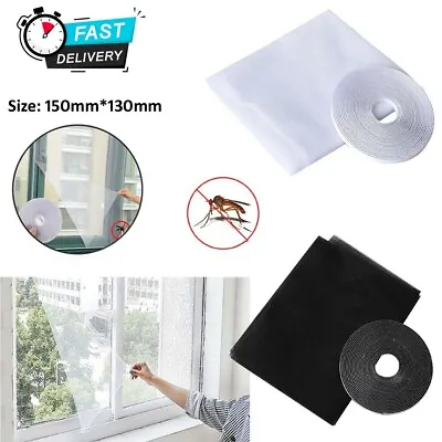 Window Net Screen Mesh Fly Mosquito Moth Netting Insect Repellent Screens • £3.19