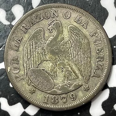 1879-So Chile 20 Centavos Lot#D7809 Silver! • $15