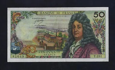 France 50 Francs 1973 P-148 VF++ RACINE • £72.32