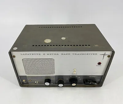 RARE Vintage Lafayette HE-35 Six 6 Meter Band Transceiver 105-125 Volts CLEAN • $194.40
