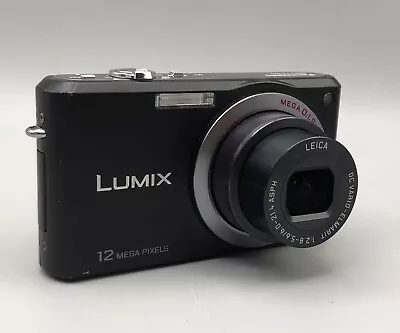 Panasonic Lumix DMC-FX100 12.2MP Compact Digital Camera Working *NO CHARGER* • £39.99