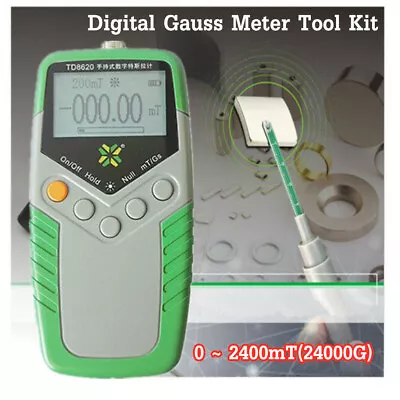 Digital Hand-held Gauss Meter Surface Magnetic Field Tester Magnetic Flux Meter • $69.35