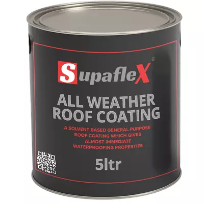 £25.96 • Buy SUPAFLEX All Weather Roof Coating 5ltr Waterproof Barrier Sealant Compound