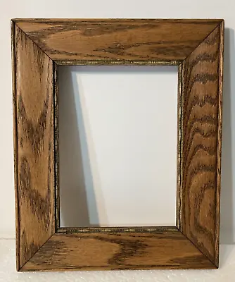 Antique Tiger Oak Mission Arts Crafts Frame - 11.5  X 9.5  / 8  X 6  - 1900's • $125